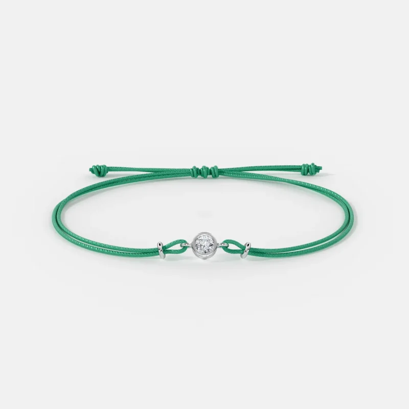 Bracciale corda 25pt verde
