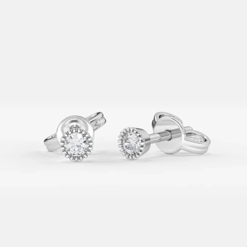 Orecchini punto luce con diamanti 01060