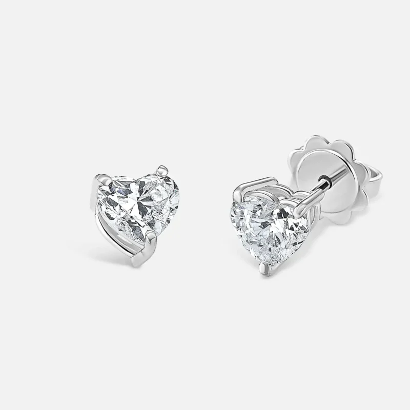 Orecchini Con Diamanti A Cuore